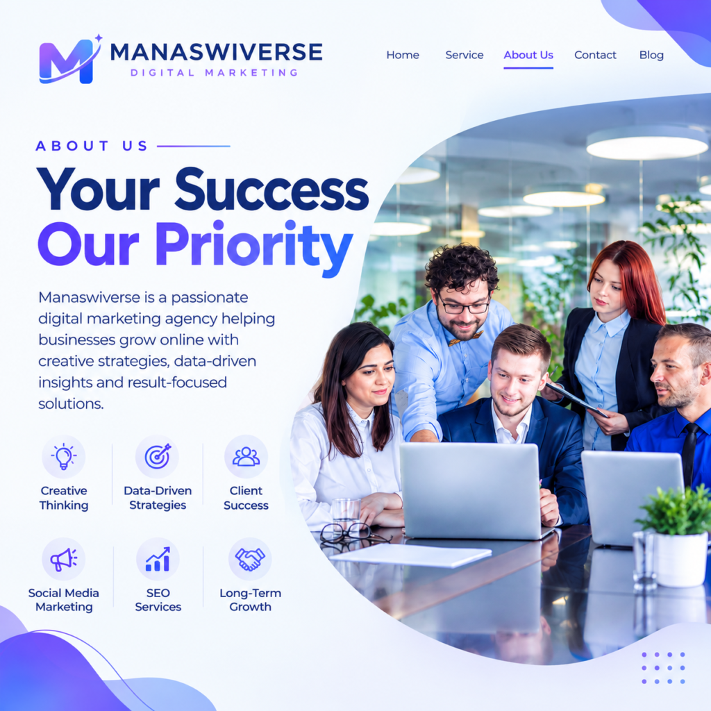 SEO content marketing services by Manaswiverse